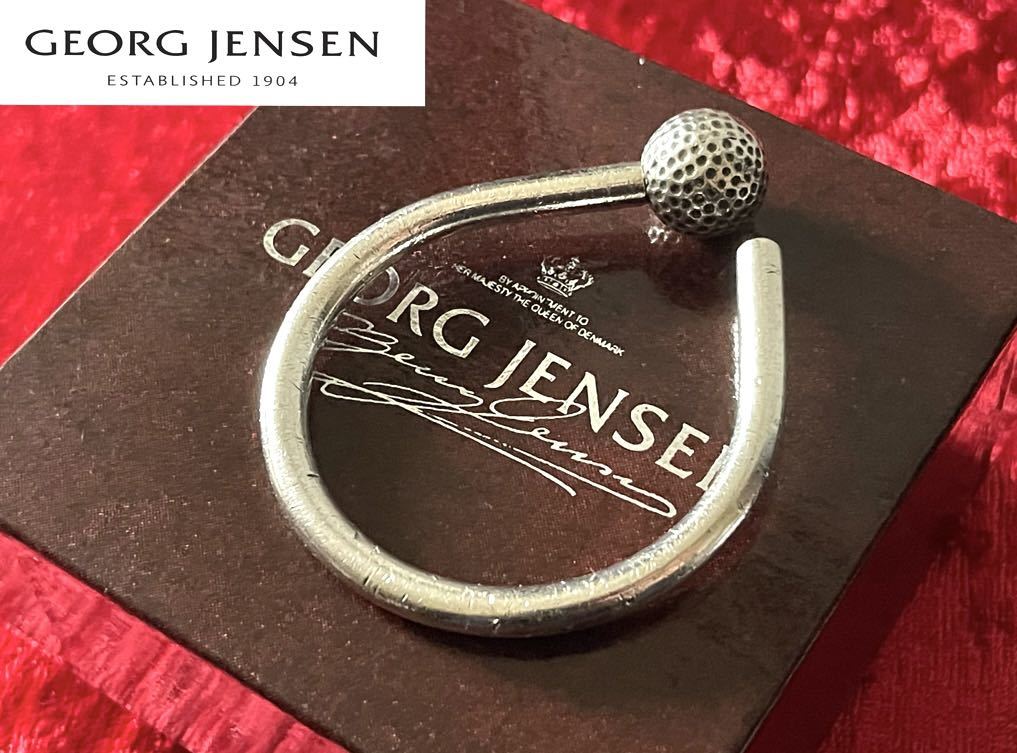 JENSEN 432 ジョージジェンセン ゴルフボール モチーフ キーリング キーホルダー シルバー
