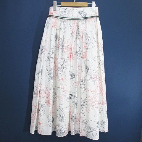 極美品 Drawer 現行 シルク 花柄ジャガード Aライン ロング丈 スカート 楽天市場】【半額クーポン対象】スカート 選べる丈感 フラワー