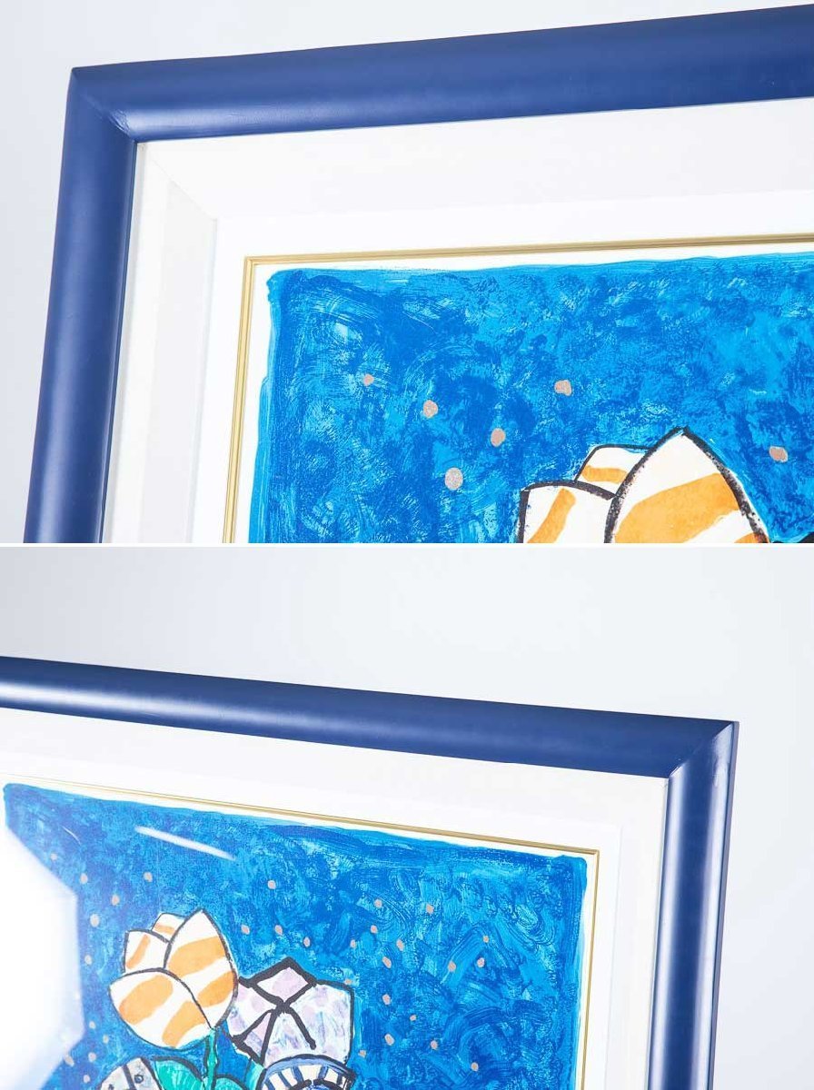 杉山有　リトグラフ　菊　4/50 Sugiyamayu 杉山有 リトグラフ 菊 4/50 Sugiyamayu - メルカリ