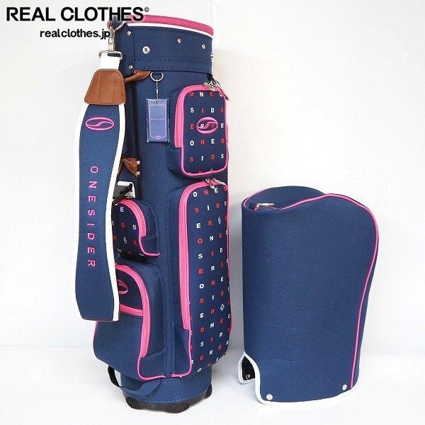 新品 ONESIDER キャディバッグ ネイビー レディース ゴルフバッグ ONESIDER ネイビー キャディバッグ ゴルフ 新品 ONESIDER キャディ