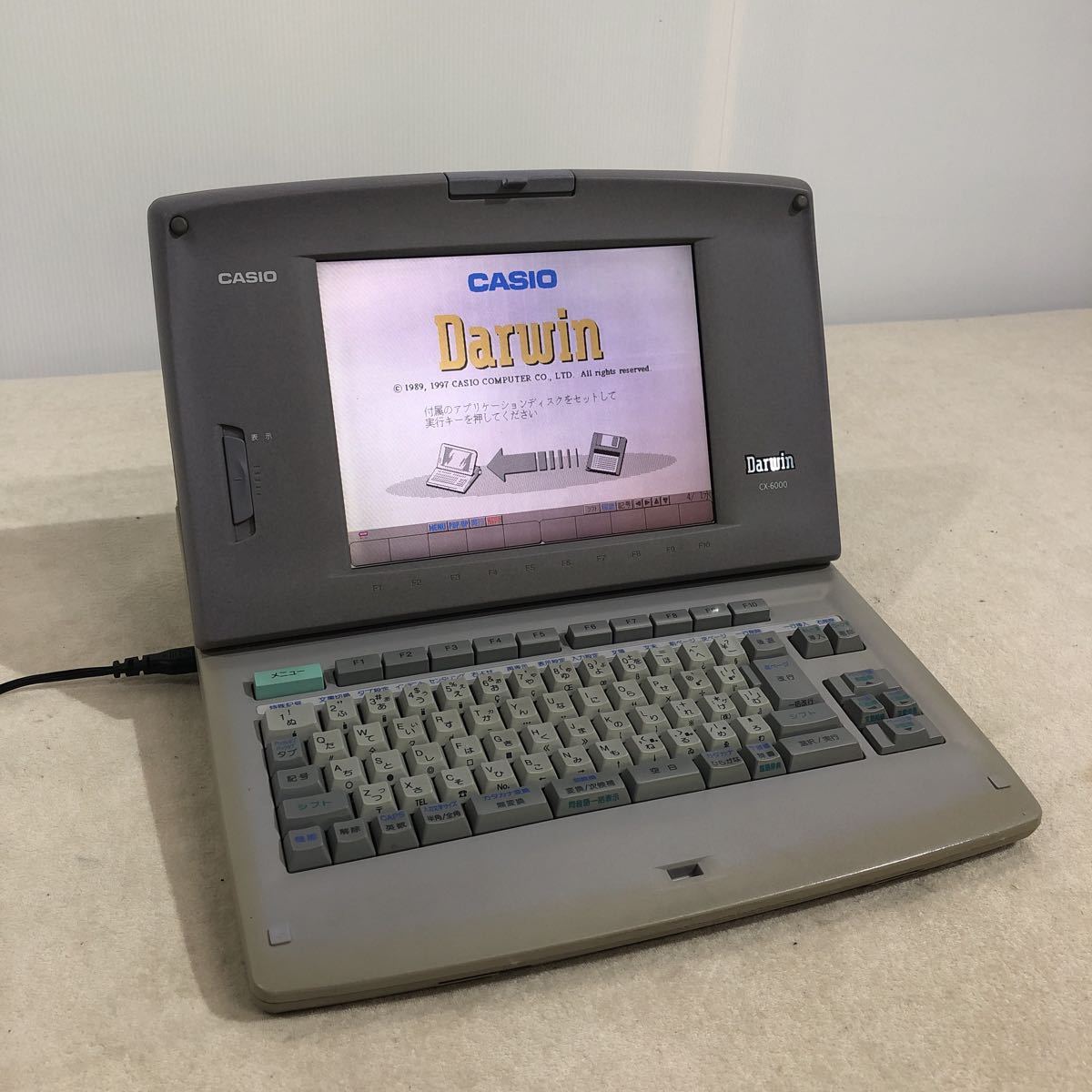 動作良好FD保証有】カシオ ワープロ ダーウィン CX-6000 CASIO