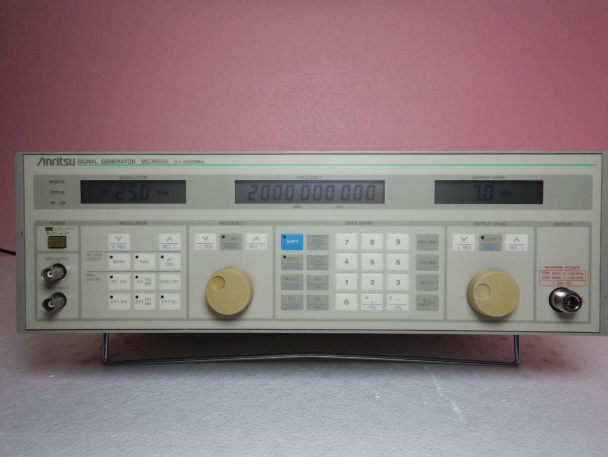 Anritsu/アンリツ MG3601A 信号発生器 （0.1-1040MGHz）【中古/ジャンク】#268716 Anritsu SIGNAL GENERATOR MG3601A アンリツ 信号発生器 0.1～1040MHz
