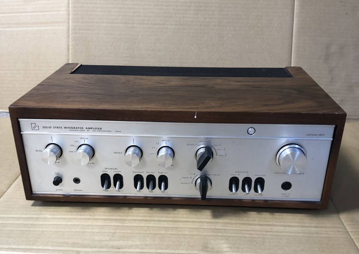 ジャンク LUXMAN ラックスマン SQ507X プリメインアンプ 傷や