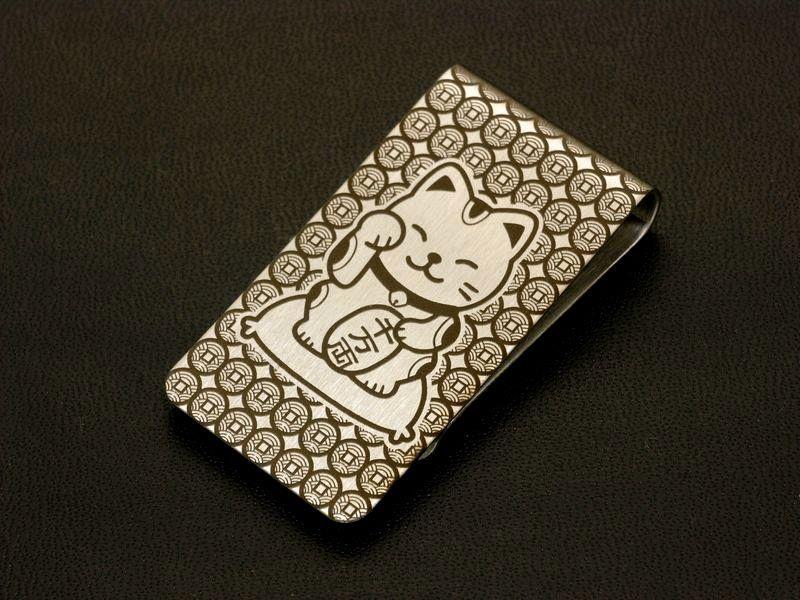 【未使用】招き猫 まねきねこ マネークリップ money clip 金運上昇 開運グッズ 送料無料 競馬 競艇 競輪 オートレース パチンコ