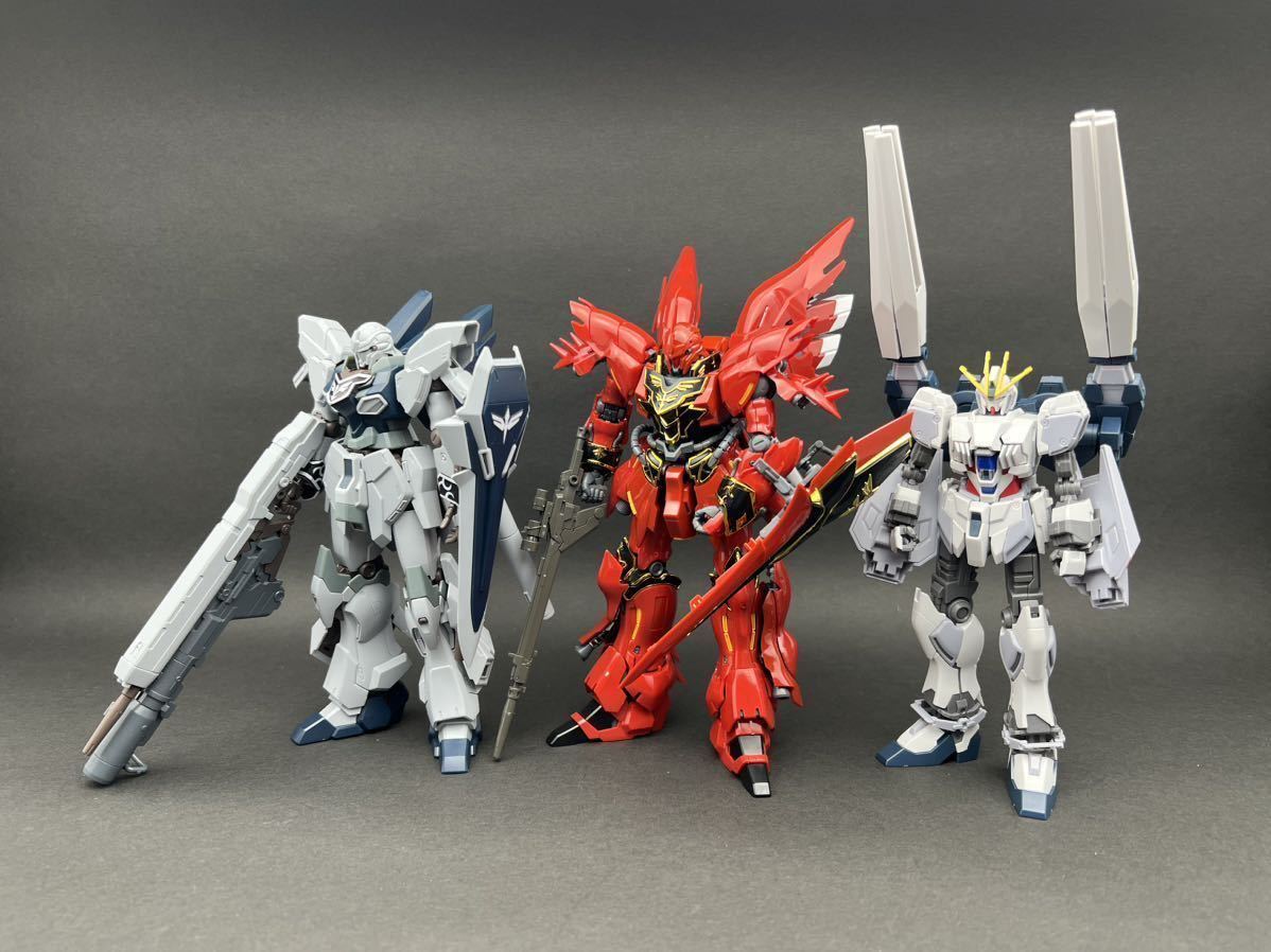 ガンプラ 4セット アクションベース つや消し MG HG 限定品 シナンジュ等 ガンプラ 4セット アクションベース つや消し MG HG 限定品 シナンジュ