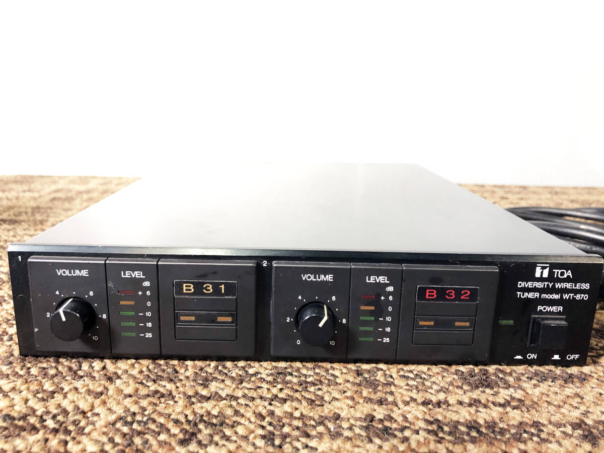 TOA ワイヤレスレシーバー WT-1814 ダイバシティ チューナー デジタル