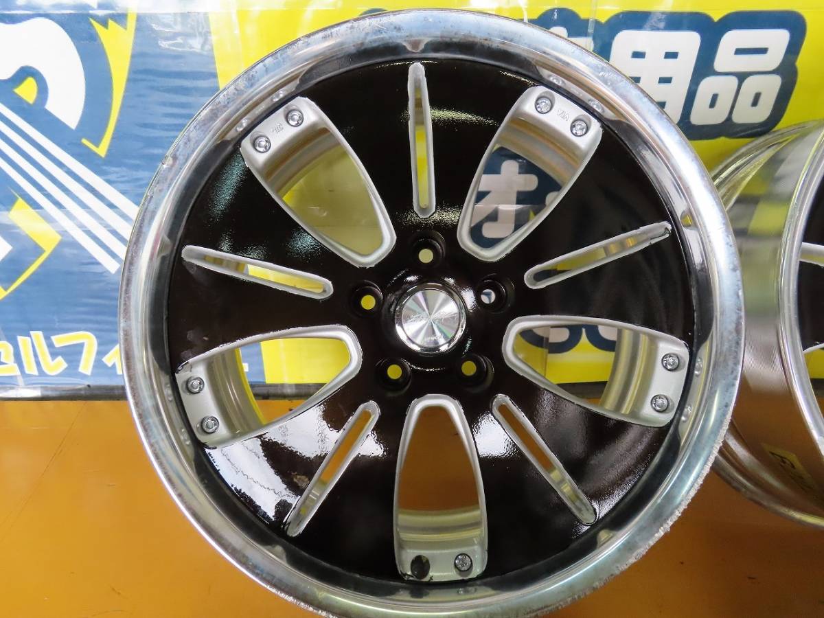 傷や汚れあり】☆ワーク ユーロライン N2 18インチ アルミ ホイール