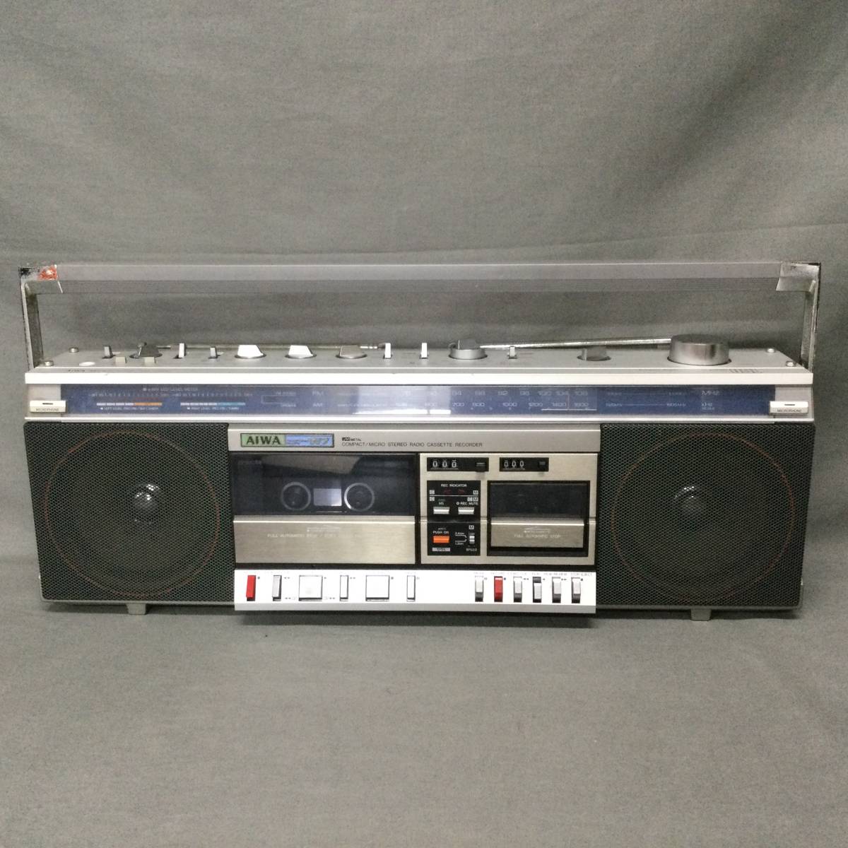 AIWA アイワ ラジカセ CS-W7 昭和レトロ ラジオOK カセット未確認