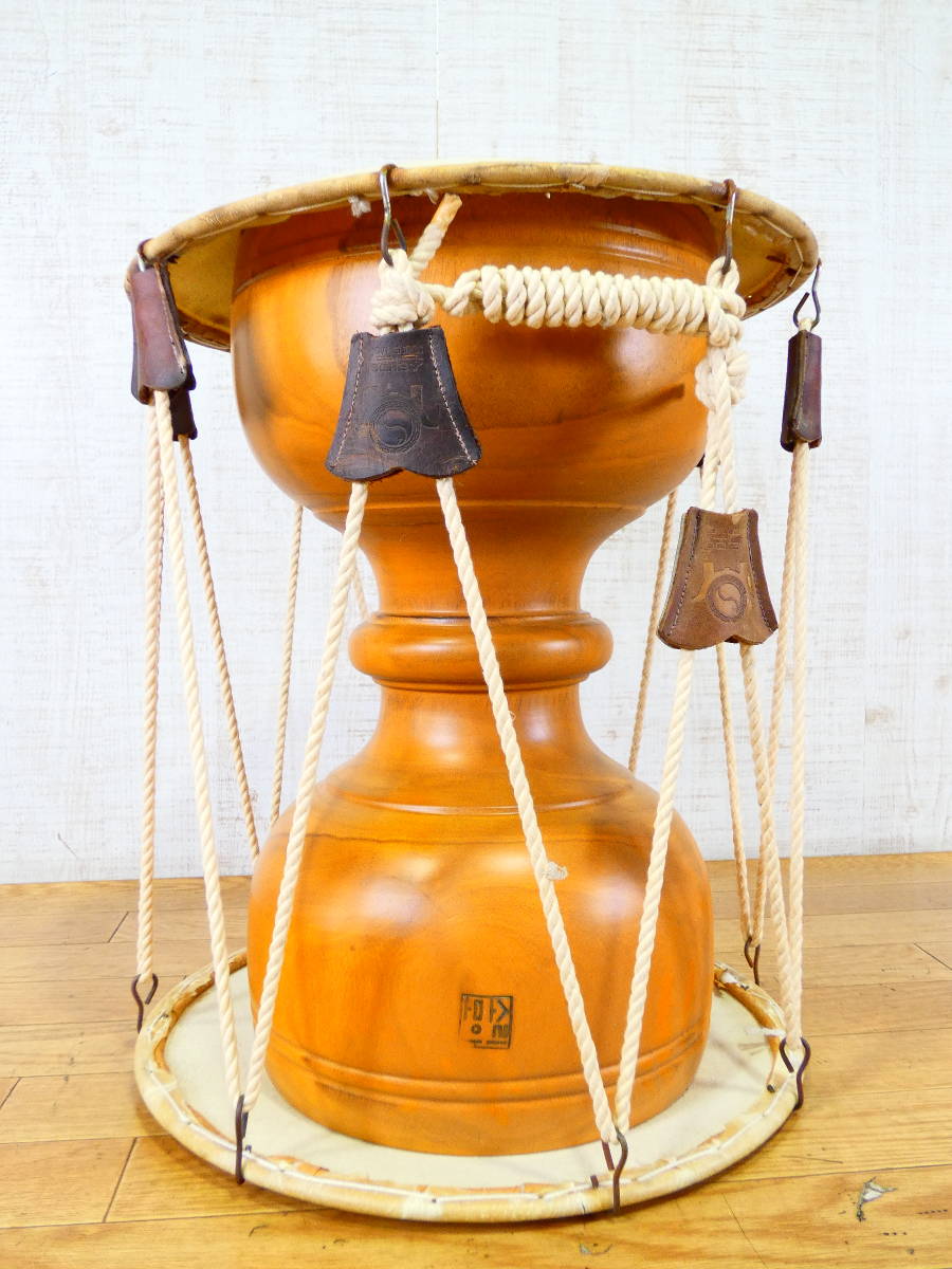◇ 韓国太鼓 チャンゴ 打楽器 チャング 専用ケース付き バチ付き