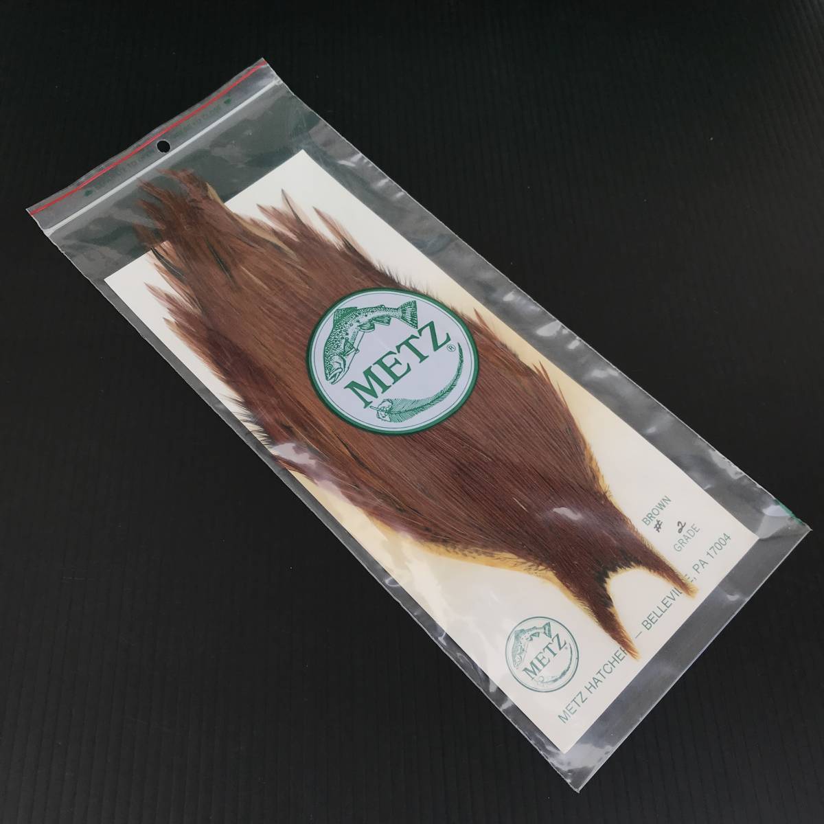 Metzコックネックハックル　グレード2ジンジャー Metzコックネックハックルグレード2ジンジャー