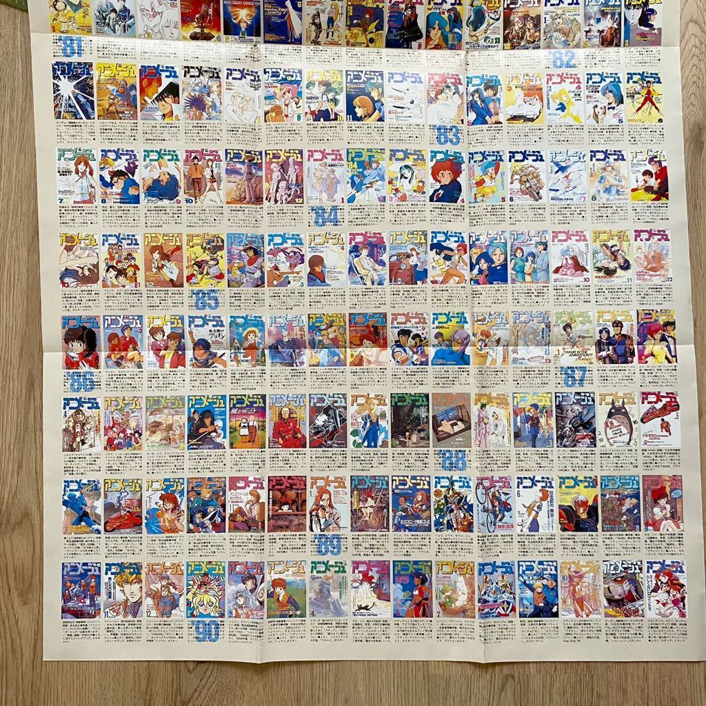 やや傷や汚れあり】当時物 アニメージュ 150号(1990年) 付録 歴代表紙