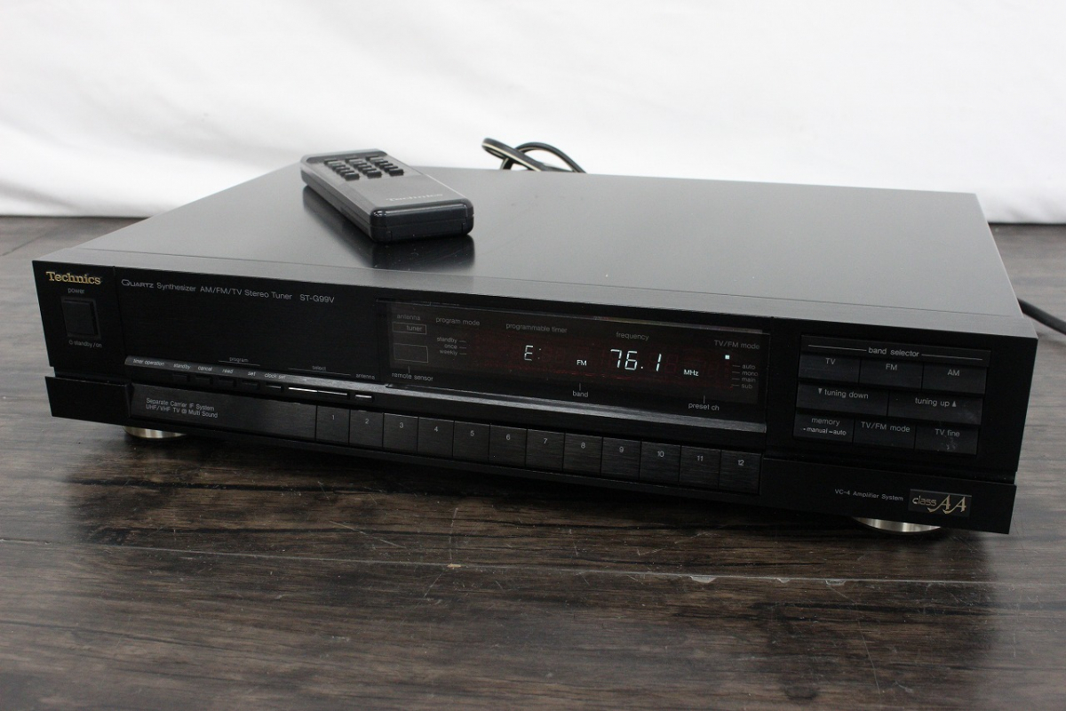 TechnicsST-G99V AM/FM/TVチューナー 傷や汚れあり】【行董】 Technics ST-G99V FM/AMチューナー VC-4