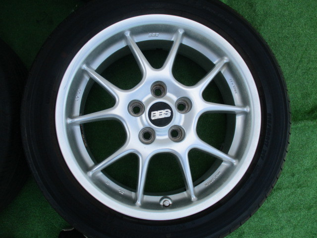 やや傷や汚れあり】BBS RK024 7J +45 PCD114.3 215/50R17 手渡し歓迎