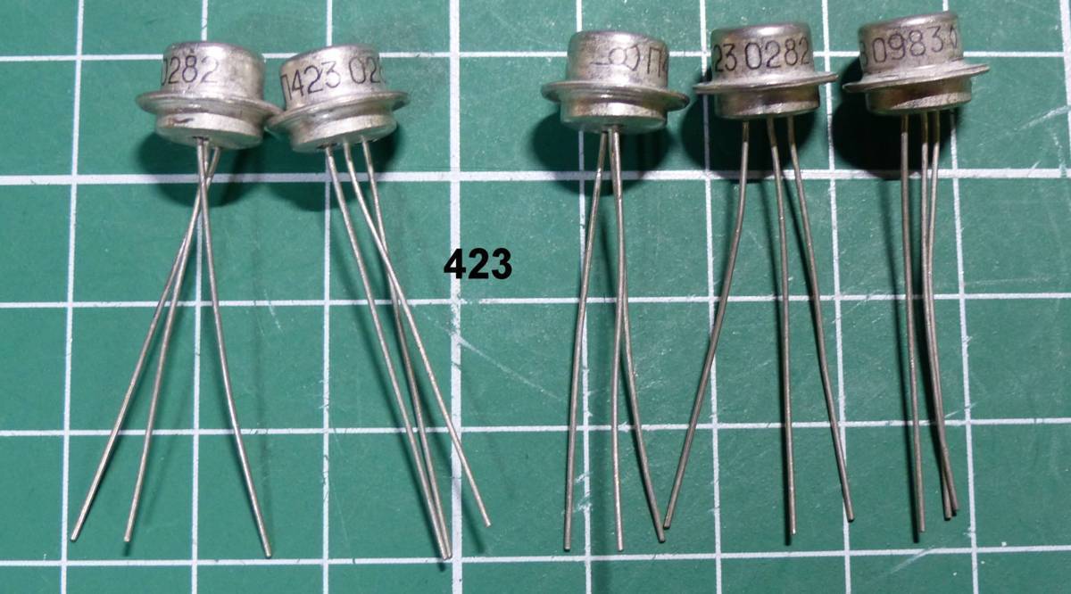 【未使用】5個セット ロシア軍用 PNP ゲルマトランジスタ П423 P423 ミュージシャンの方、オーディオ使いの方、音造りにどうぞ!.の ...