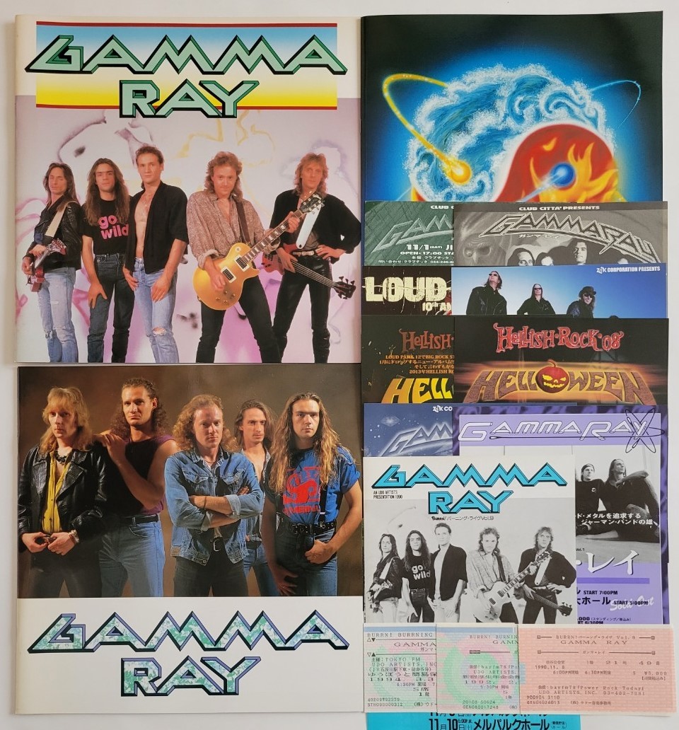 傷や汚れあり】GAMMA RAY パンフ JAPAN TOUR 1990 1992 1994 日本公演