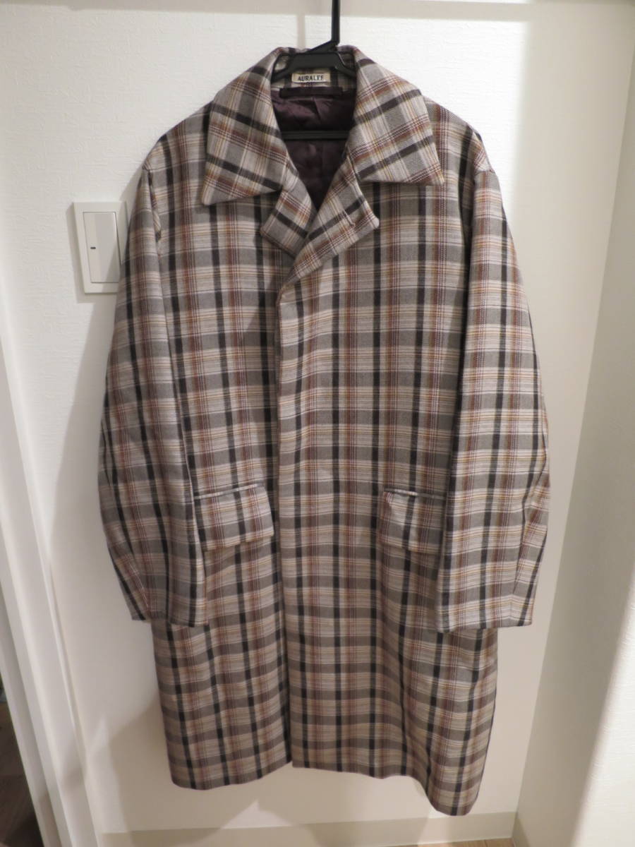 最終お値下げ！17AW オーラリー　ライトメルトンロングフーデッドコート 最終お値下げ！17AW オーラリー ライトメルトンロングフーデッド