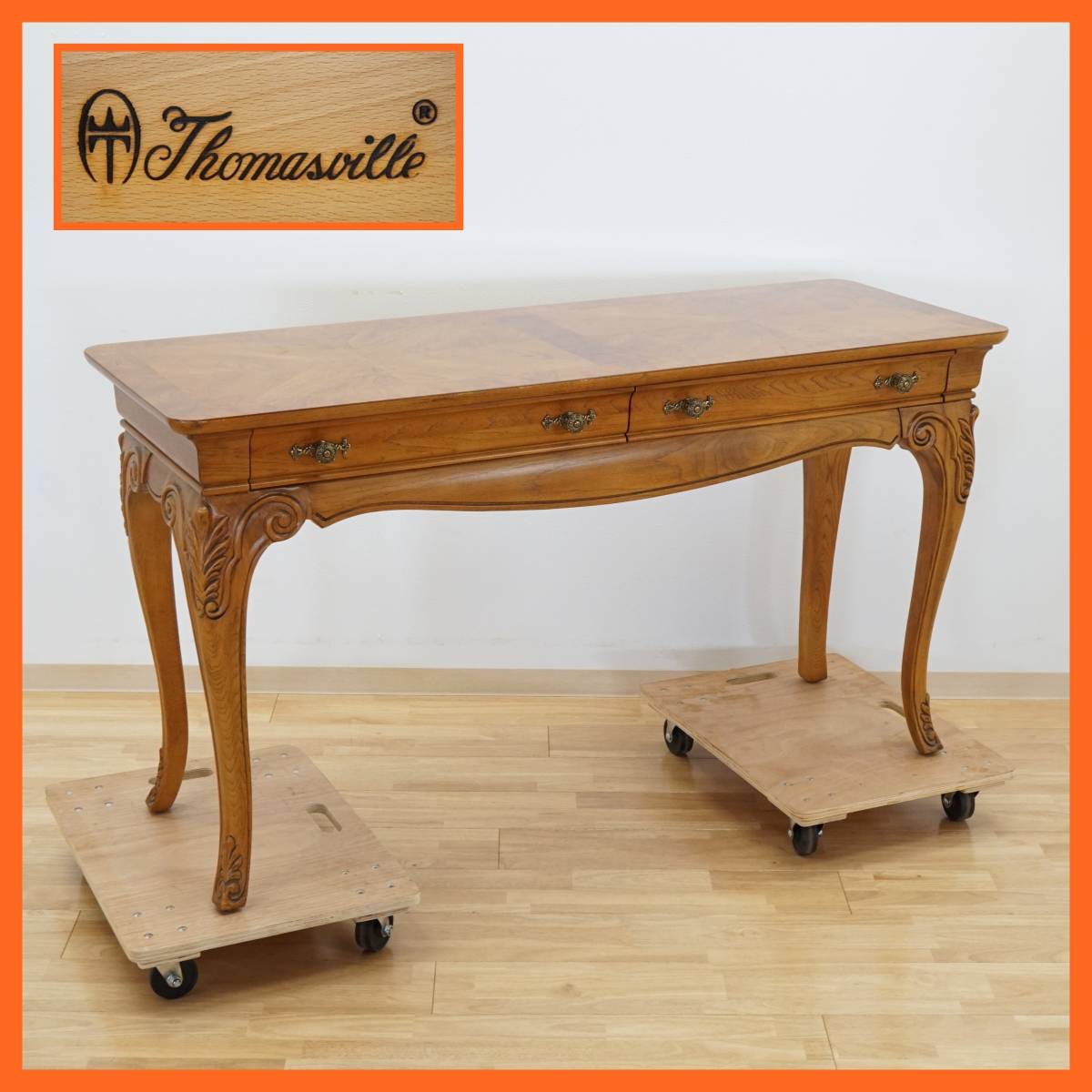 3DK55b アメリカ トーマスビル 片袖デスク 書斎机 学習机 勉強机