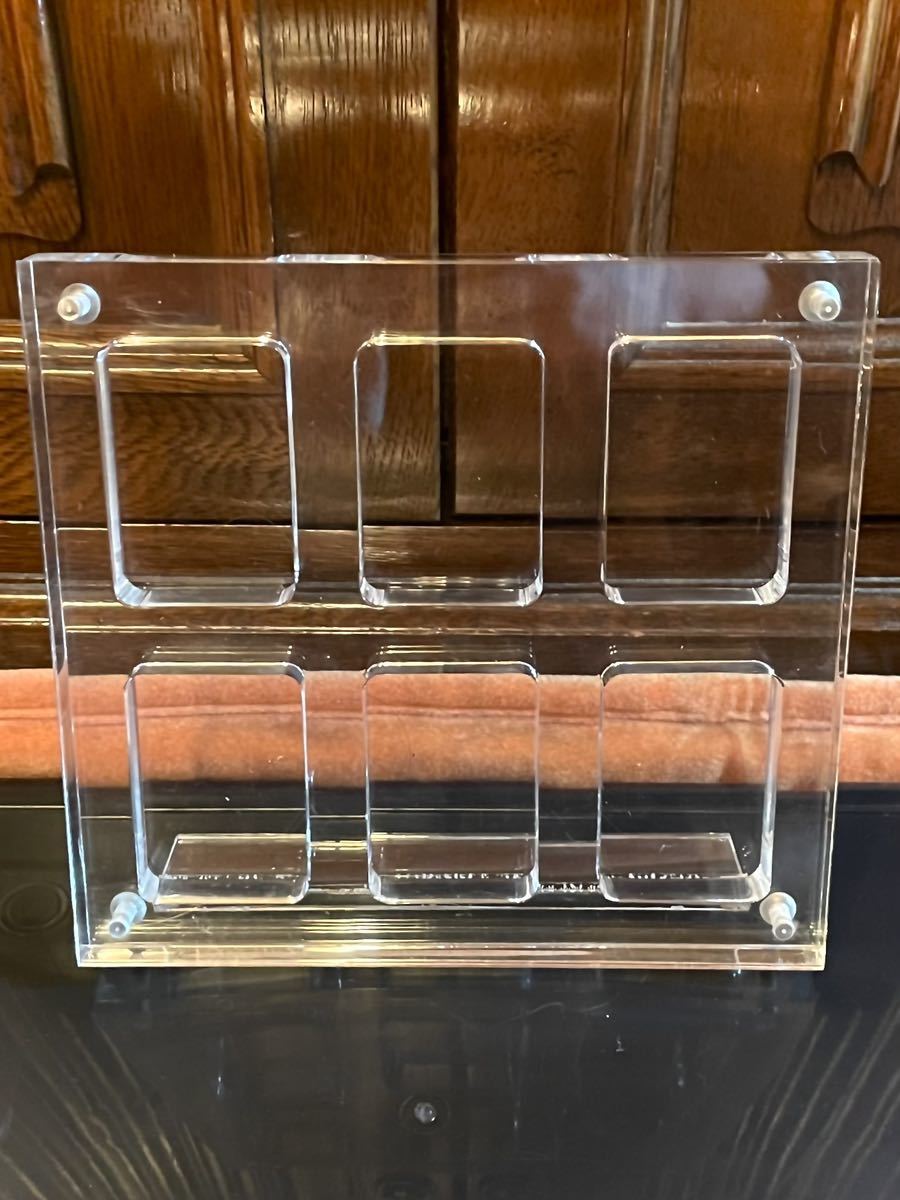 【やや傷や汚れあり】【Zippo ライター ディスプレイ ケース アクリル 6個】スタンドタイプ コレクション 収納 クリア 透明 レア 貴重