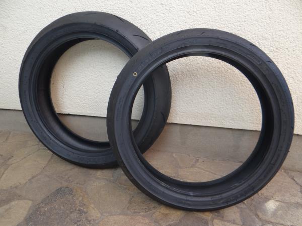 ダンロップ バイク タイヤ 中古 α13SP 前後セット④ ダンロップ バイク タイヤ 中古 α13SP 前後セット④