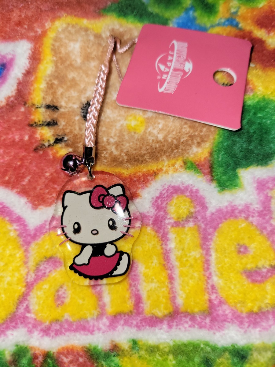 USJ ストラップ キティ ピンク ハート ♡キティ 根付け ストラップ