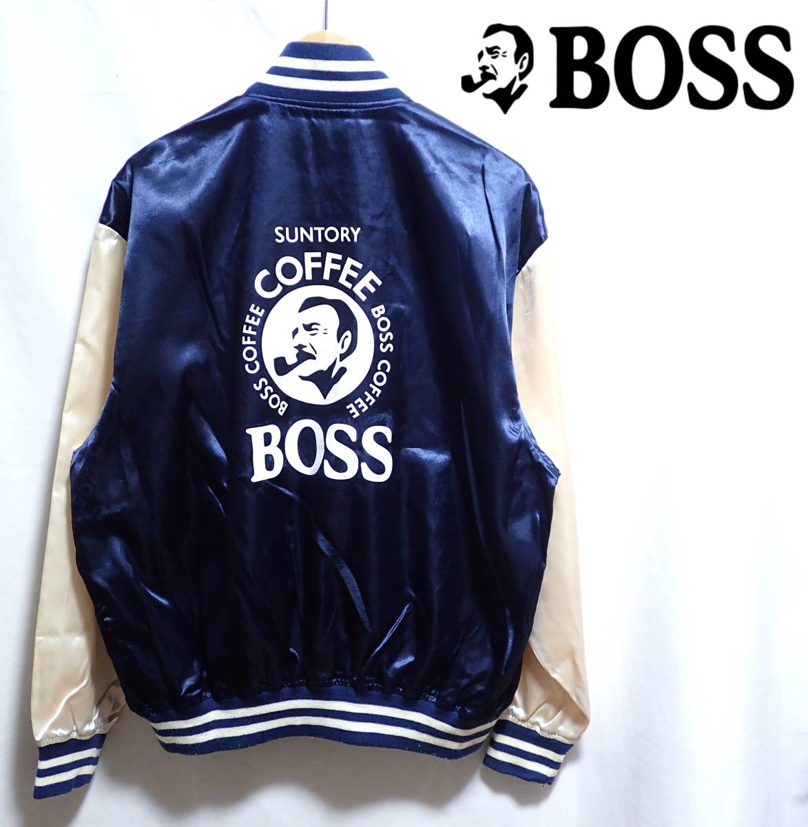 1円超レア!サントリー ボス×オフィスキュー/限定/ボスジャン/袖革