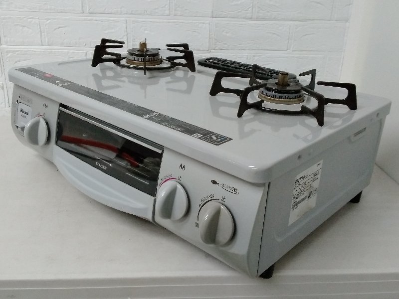 LPガス ガステーブル 2011年製 幅56cm リンナイ RTS-338WNTS-L 