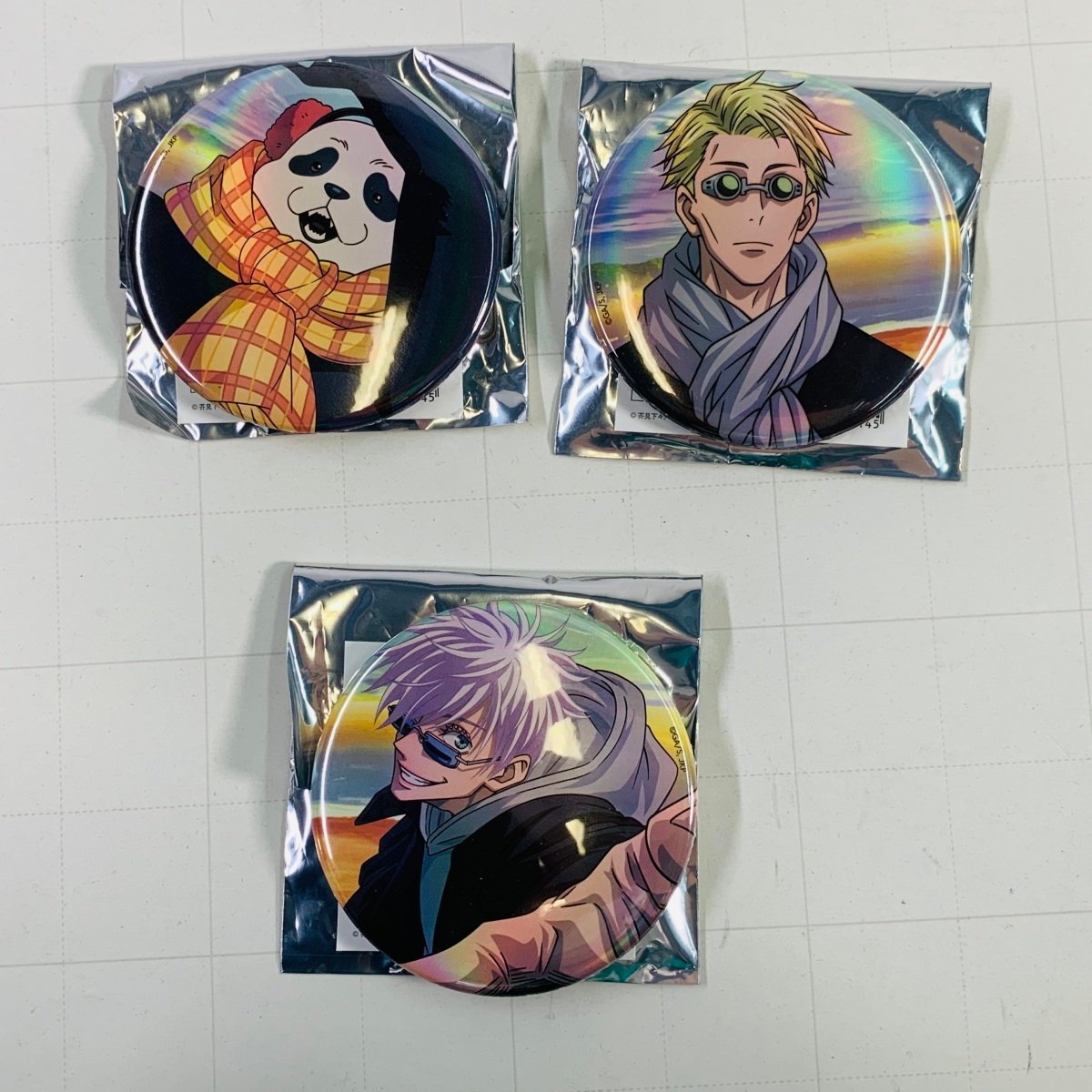 呪術廻戦 立ち向かえ!TD缶バッジ 箔押し&線画グリッターver.七海建人