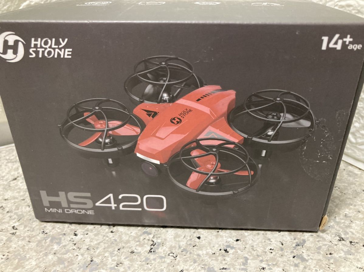 【未使用に近い】AZ201.Holy Stone ドローン 100g未満 申請不要 カメラ付き 子供向け 小型 ミニドローン バッテリー3個