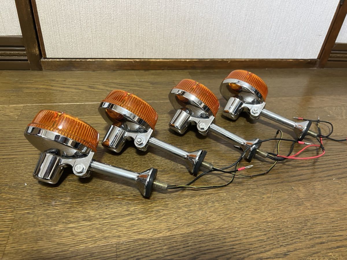 目立った傷や汚れなし】w650 イナドメ ウインカー ステー セット w400
