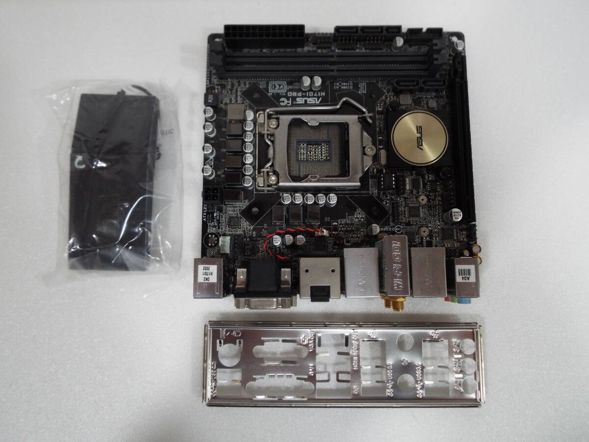 【目立った傷や汚れなし】送料無料 ASUS H170IPRO LGA 1151 intel 第6世代 第7世代 ITX MiniITX