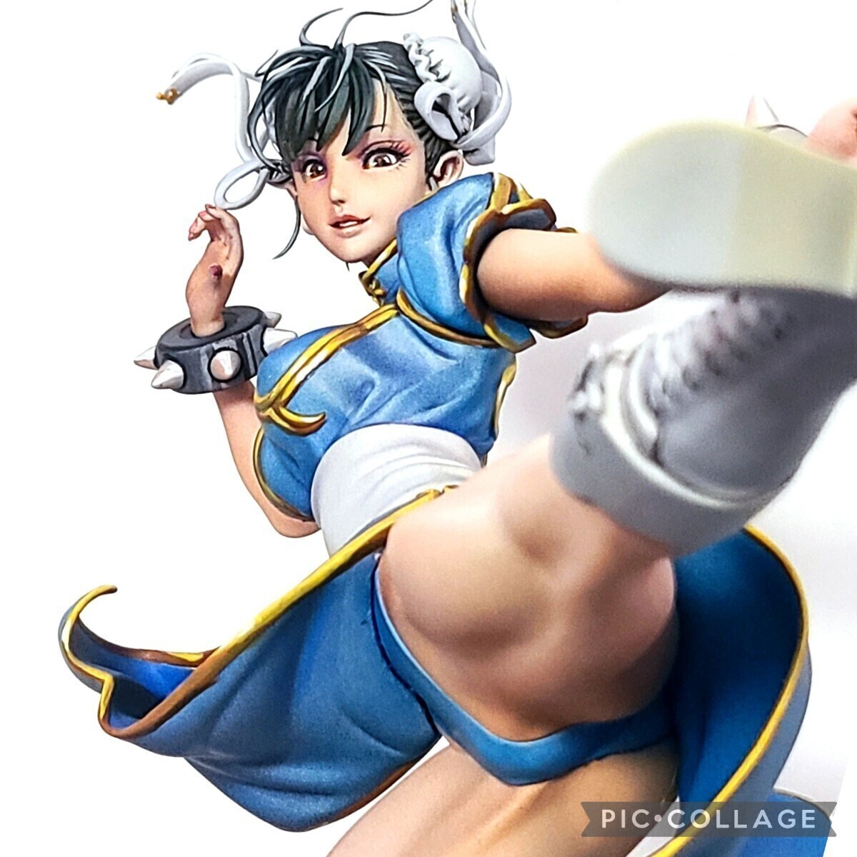 二次元 リペイント 春麗 チュンリー 顔の描き直し 頭髪追加 一番くじ A賞 二次元 リペイント 春麗 チュンリー 顔の描き直し 頭髪追加 完成品