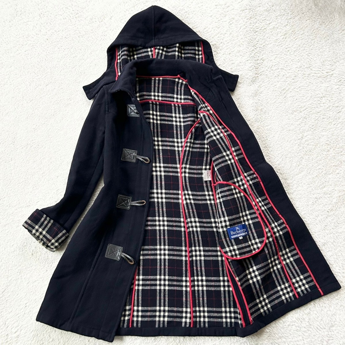 【美品】BURBERRY LONDON バーバリー　ノバチェックダッフルコート 極美品 バーバリー ロンドン ダッフル コート ノバチェック