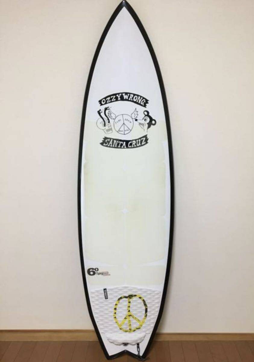 サーフボード　サンタクルーズ SANTA CRUZ A.R.MODEL 6.0ft×18.13×2.13（182.9×46.04×5.40cm） ☆フィン付サンタクルーズ サーフボード  サイズ6.0 ☆