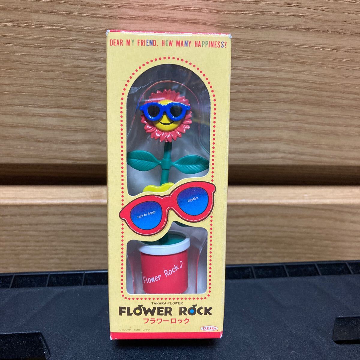 【目立った傷や汚れなし】タカラ フラワーロック フィギュア 中古美品 FLOWER ROCK TAKARA 箱付き 復刻版ミニチュア 昭和