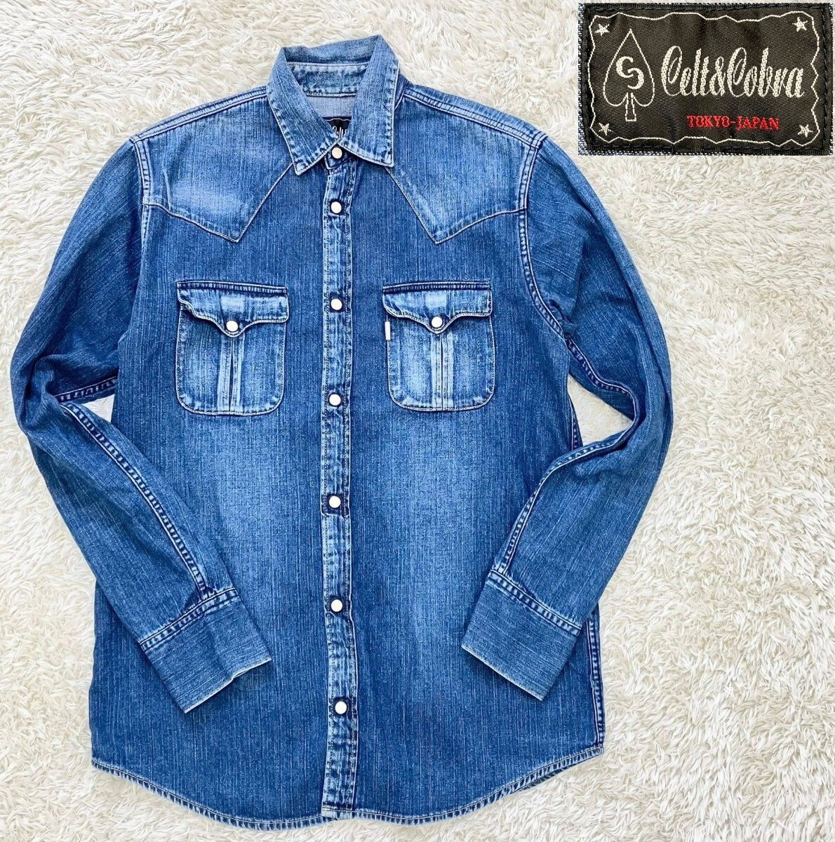 Celt&Cobra デニムシャツ 2枚セット Mサイズ やや傷や汚れあり】【ベンジー着用モデル☆名作】CELT&COBRA 長袖
