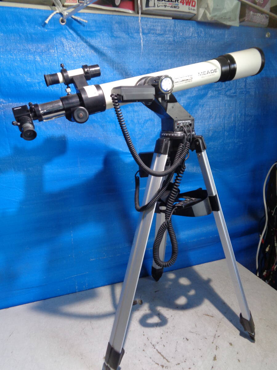 【やや傷や汚れあり】MEADE MULTICOATED ELECTRONIC DIGITAL SERIES DS60 天体望遠鏡 リモコン