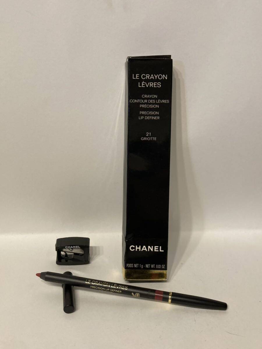 【目立った傷や汚れなし】I4F259 シャネル CHANEL ル クレイヨン レーヴル リップライナー ペンシル 21 グリオット リップ