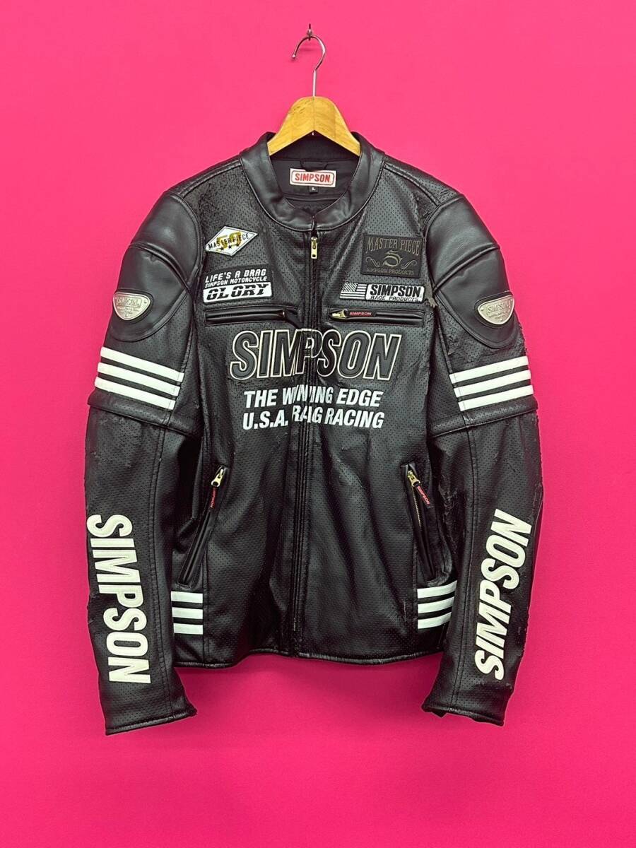 SIMPSON ライダースジャケット SIMPSON シンプソン ライダース