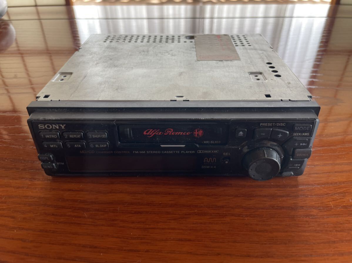 【やや傷や汚れあり】alfaromeo アルファ ロメオ アルファロメオ 145 純正 カーステレオ カーオーディオ ジャンク品の落札情報詳細