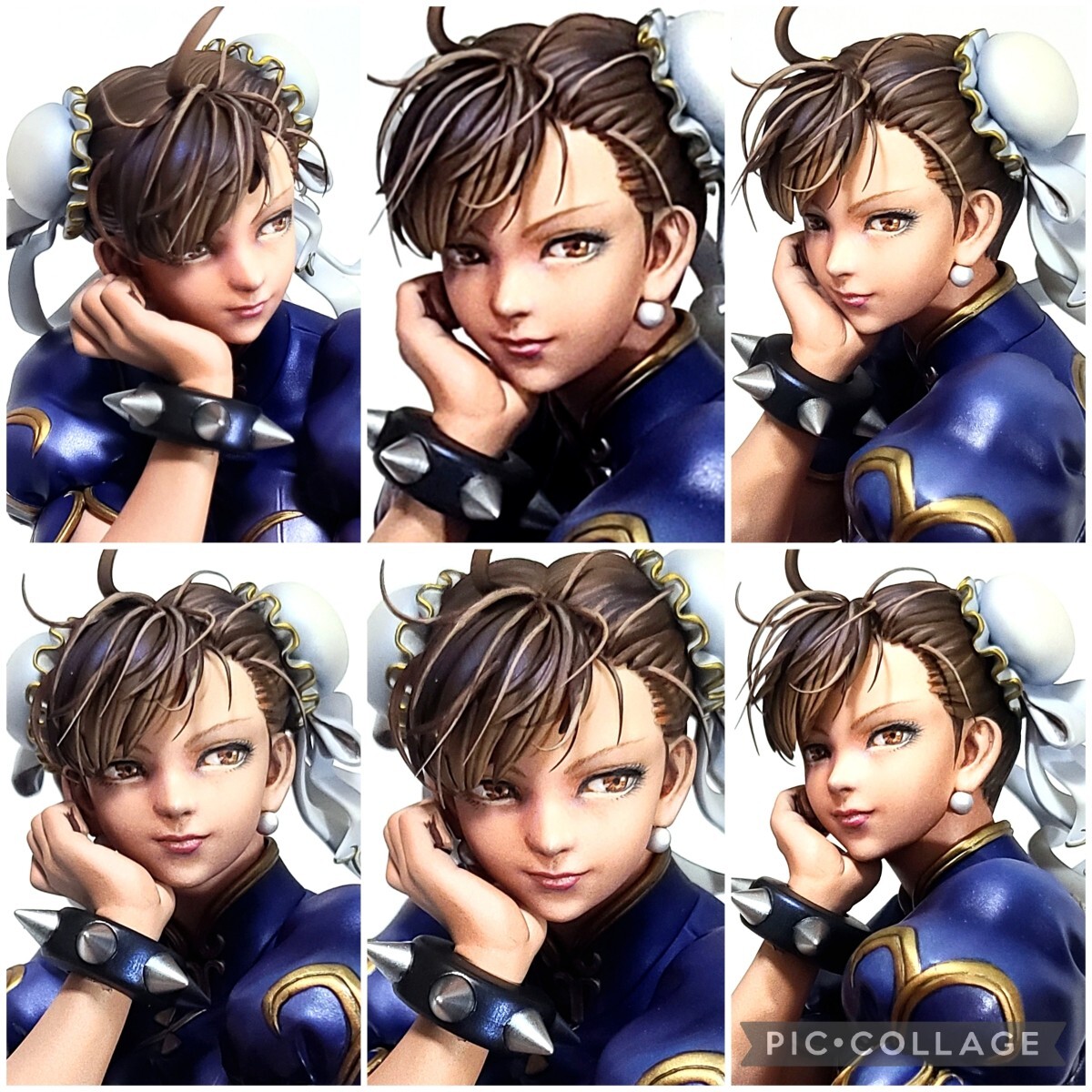 二次元 リペイント 春麗 チュンリー 顔の描き直し頭髪追加 塗装