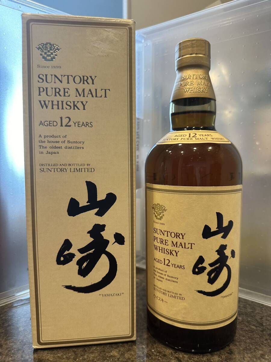 【サントリー / 山﨑12年 】ウイスキー 旧ラベル 箱つき 未開栓 750ml サントリー / 山﨑12年 】ウイスキー 旧ラベル 箱つき 未開栓 750ml