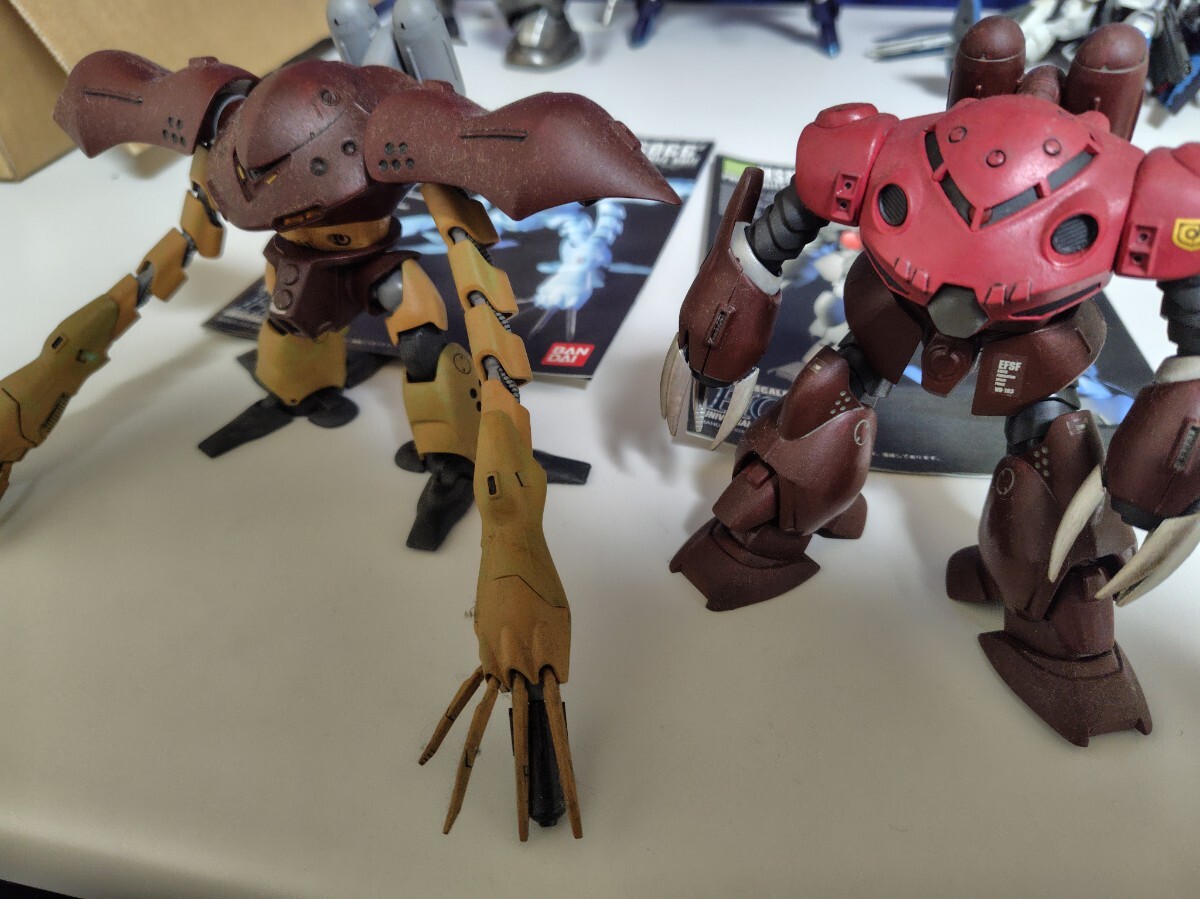 傷や汚れあり】HGUC 1/144 ハイゴッグ ズゴックE 組立済み 塗装有の