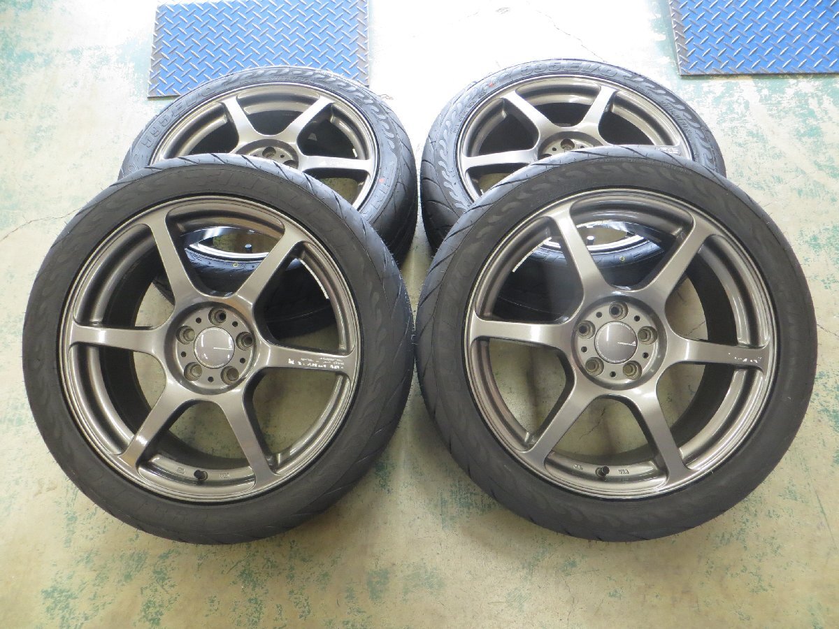 中古】軽量BS AVANGRADE16インチ7J 4-100+43 未装着ホイール+185/55R16