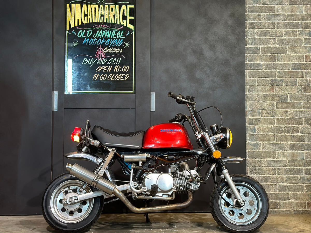 目立った傷や汚れなし】モンキー 10インチ 125cc 太足 フルチューン
