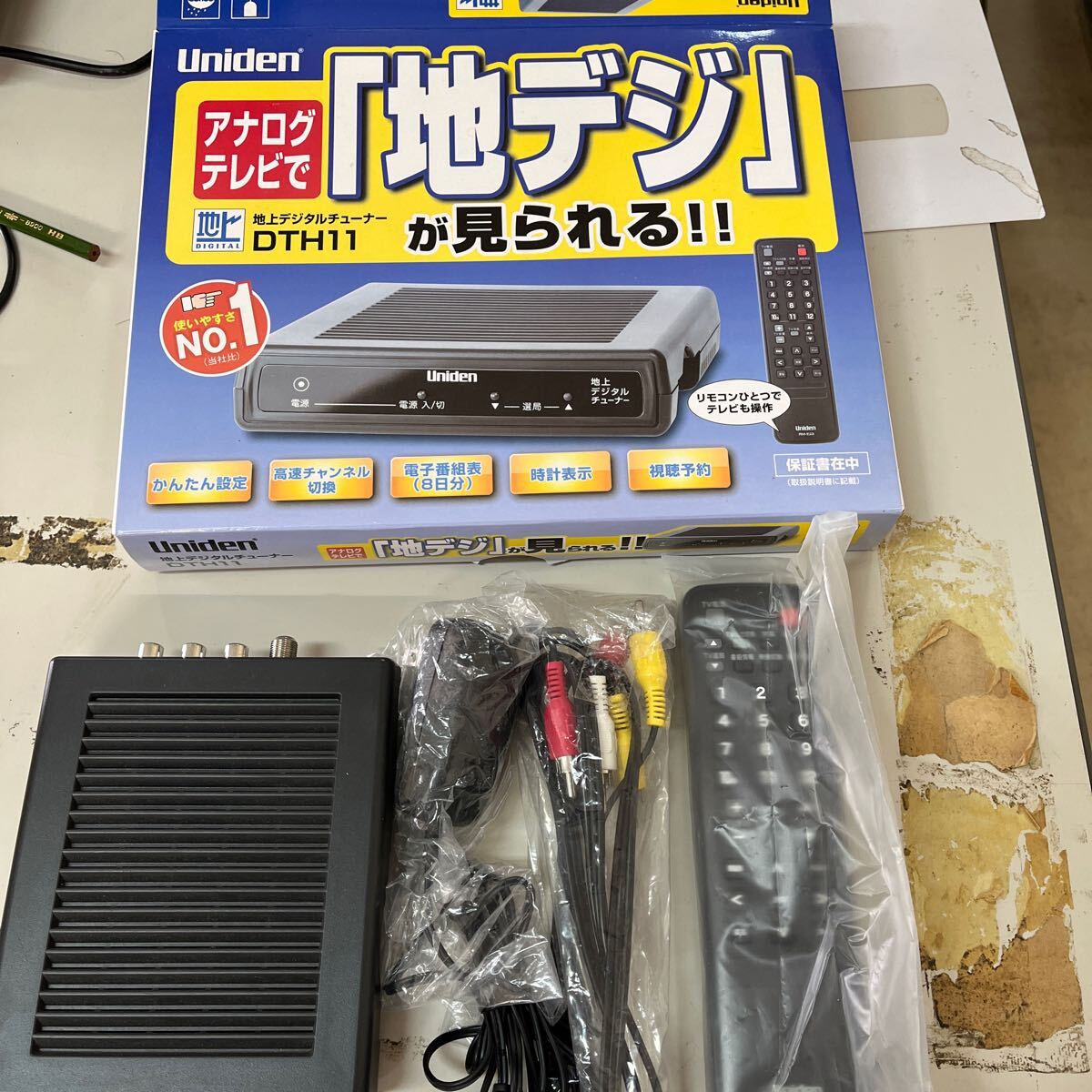 Uniden DTM430RH デジタルチューナー ユニデン DTM430R 地デジチューナー 4×4 リモコン付き - メルカリ
