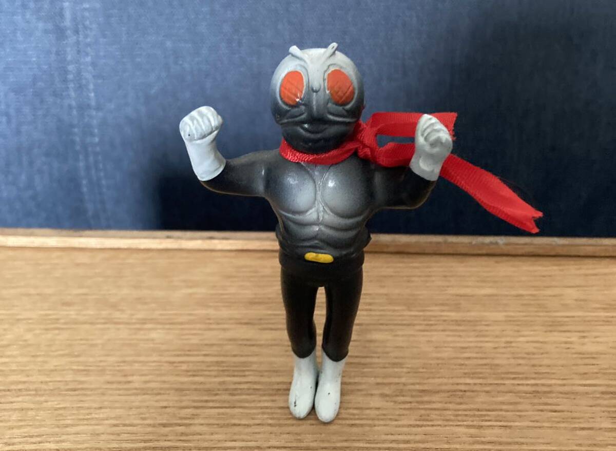 昭和レトロ 当時物 ポピー イカファイア 仮面ライダーV3 ソフビ 当時