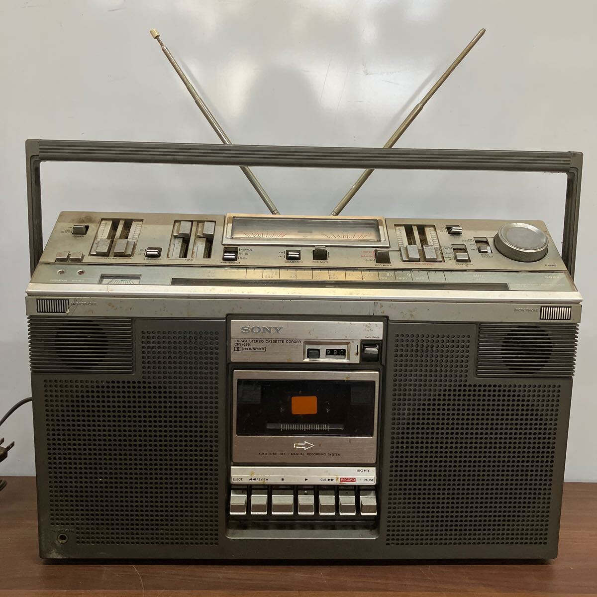 最終価格　SONY CF-2400 FM/AM ステレオ カセットコーダー SONY ソニー CF-2400 ラジカセ FM AM ステレオ カセット