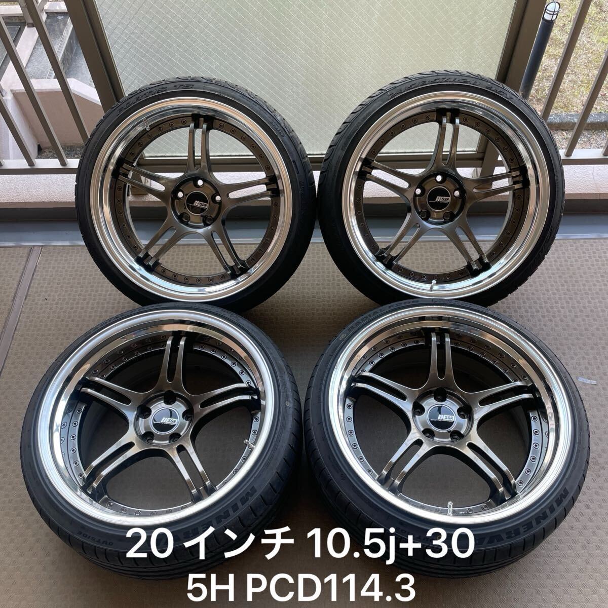 SSR プロフェッサーSP1 19インチ ホイールセット タイヤ付き ssr