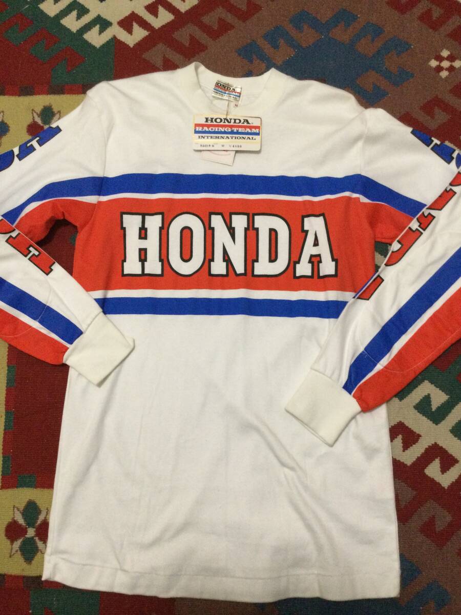 中古】□未使用品 希少 70's HONDA ホンダ Racing モトクロス メッシュ