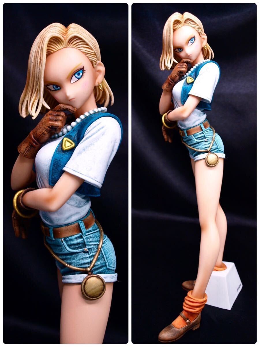 glitter glamorous 人造人間18号フィギュアリペイント改造